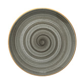 Bonna China Gris dia.8.25"  Round Grey Porcelain Plate (Set of 4)